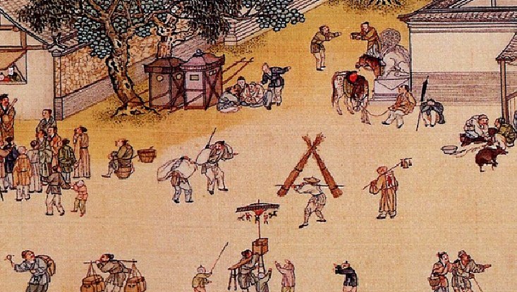 Detail aus dem Qingming Shanghe tu
